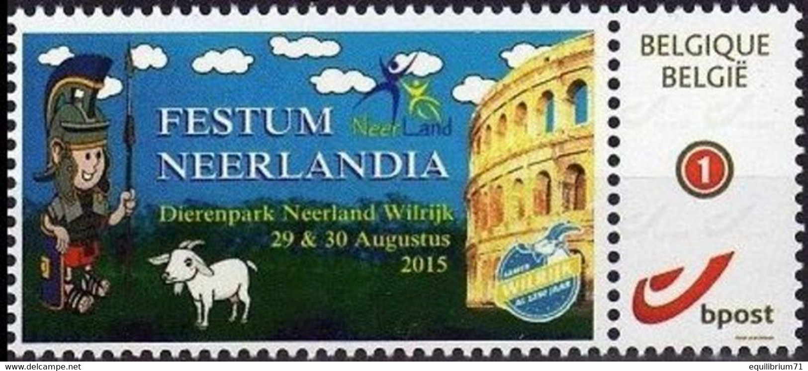 DUOSTAMP** / MYSTAMP** - Fête Neerlandia Parc Animalier Neerland Wilrijk 29-30 Août 2015 / Festum Neerlandia Dierenpark - Farm