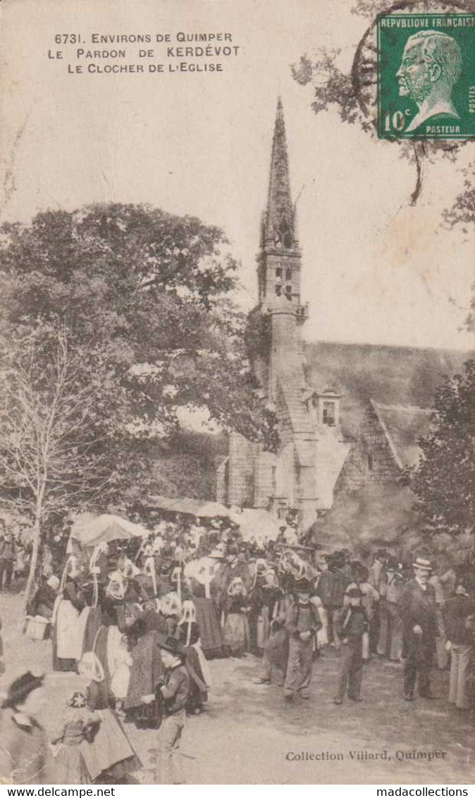 Ergué-Gabéric  (29 - Finistère) Le Pardon De Kerdévot - Le Clocher De L'Eglise - Ergué-Gabéric