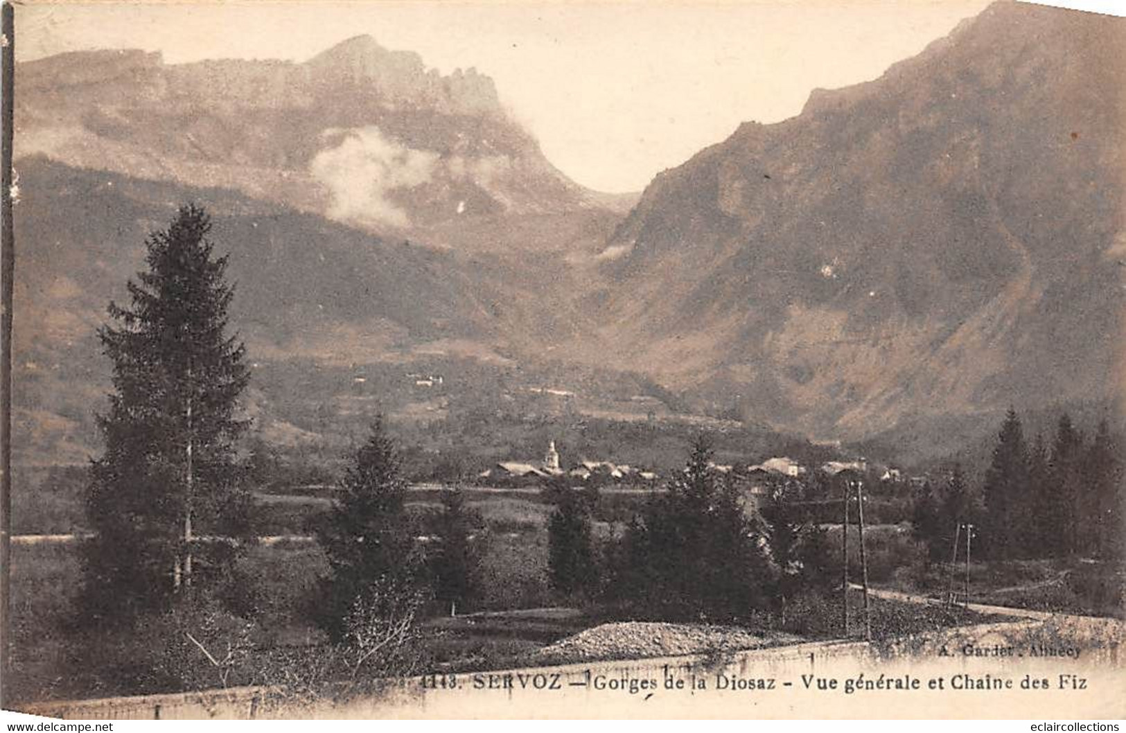 Servoz        74         Gorges De La Diosaz  Vue Générale      N° 4143  (voir Scan) - Altri & Non Classificati