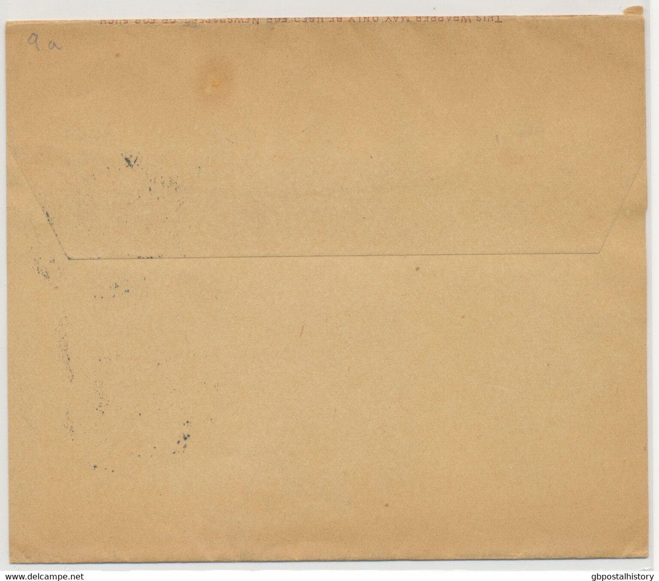 GB 1897 QV ½ D Postal Stationery Wrapper NEWCASTLE-ON-TYNE To BREMEN PERFIN R! - Perfins