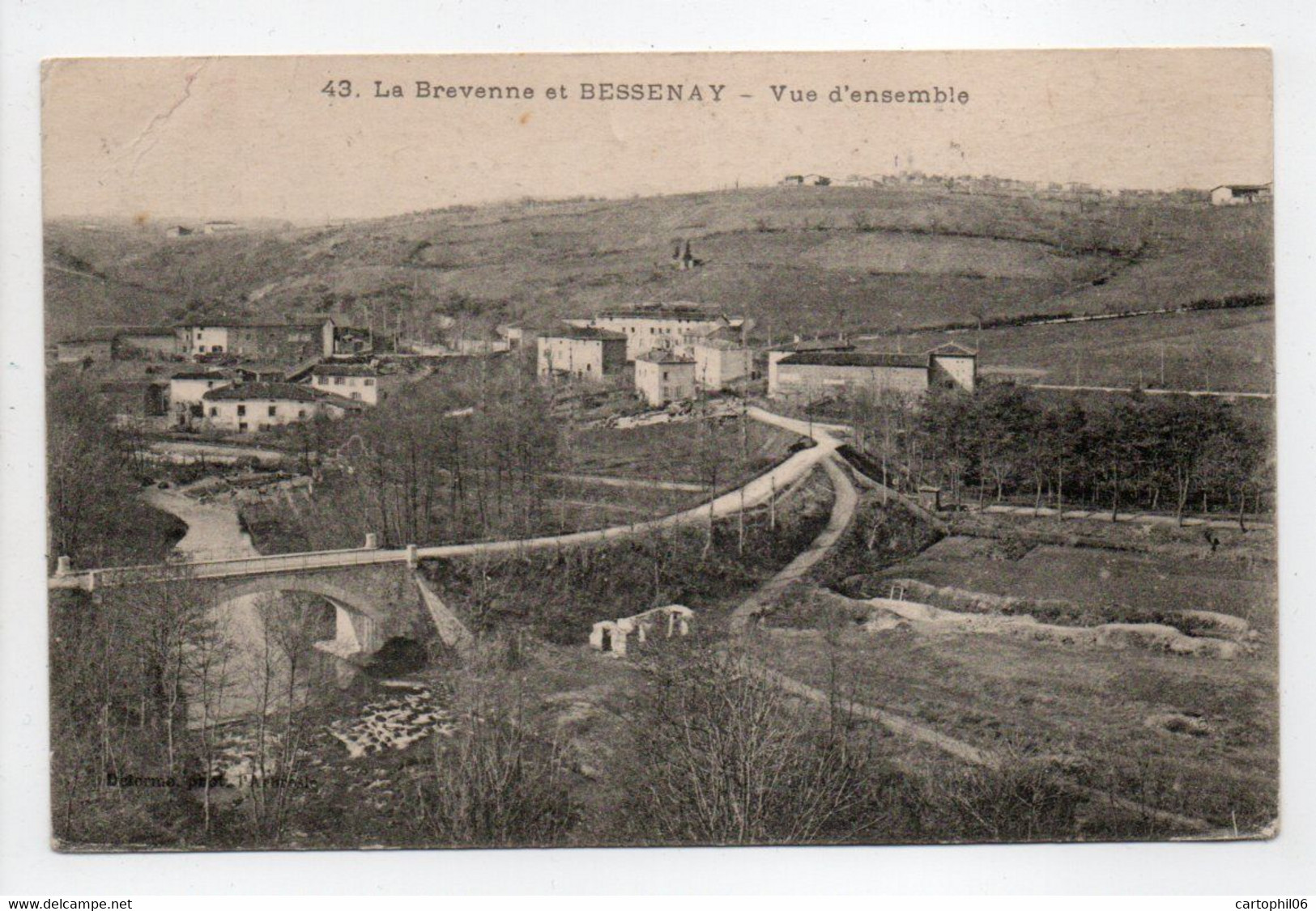 - CPA BESSENAY (69) - Vue D'ensemble 1920 - Photo Delorme N° 43 - - Other & Unclassified