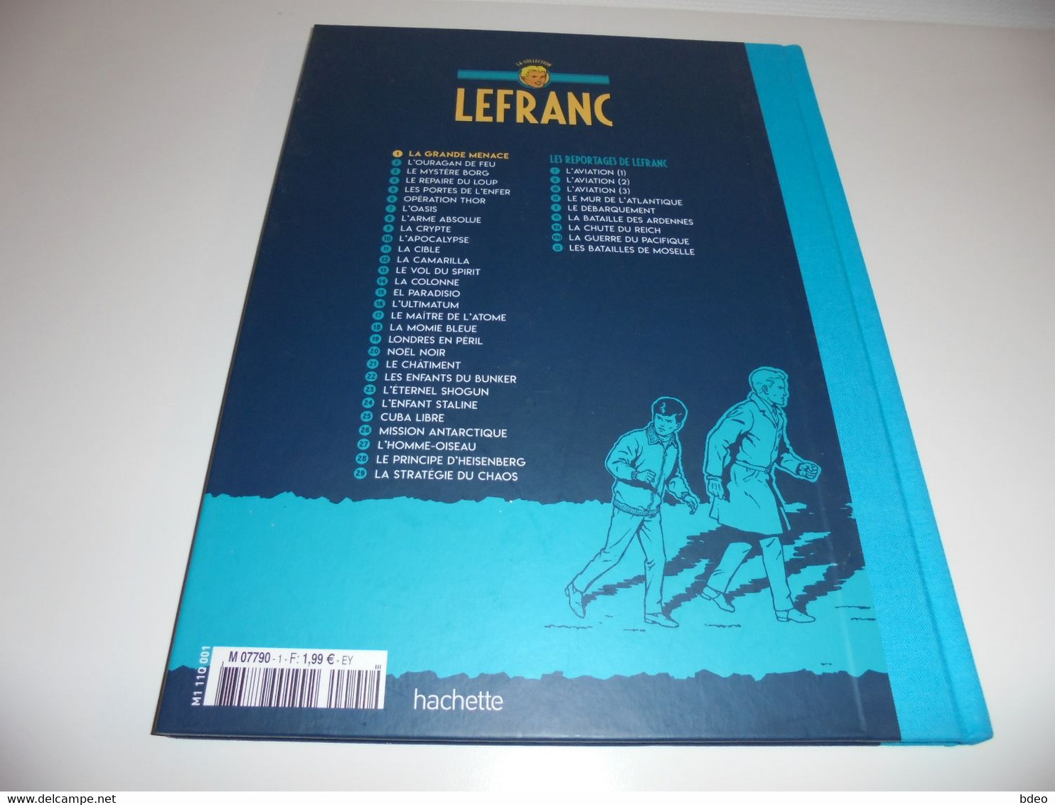 LA COLLECTION LEFRANC TOME 1/ TBE/ LA GRANDE MENACE - Lefranc