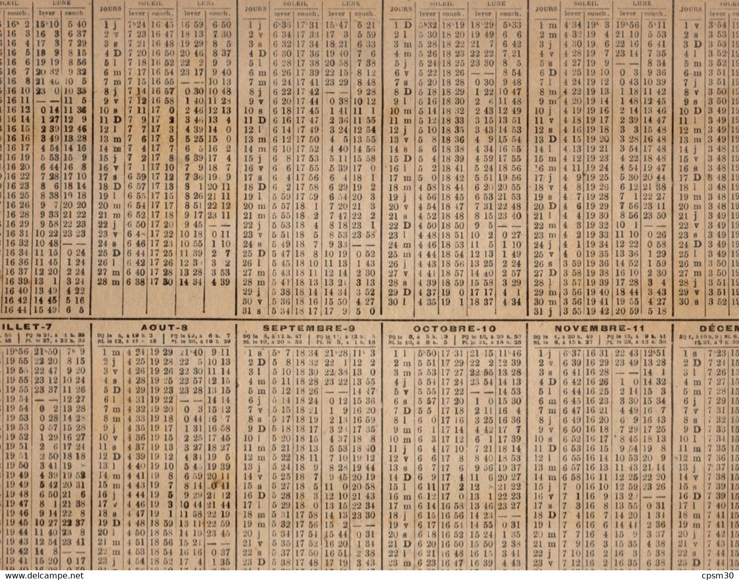 CALENDRIER GF 1923 - La Triolette (Basse-Normandie), Imprimeur Oberthur Rennes - Grand Format : 1921-40