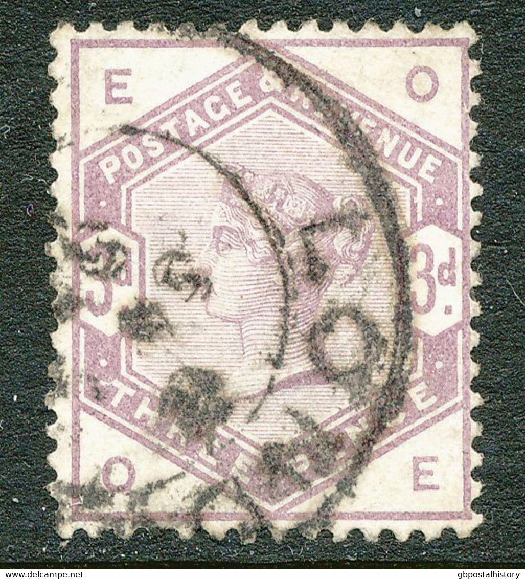 GB 1884 QV Lilac And Greens 3 D Lilac (OE) Superb Used Uncommon Large LONDON CDS - Gebraucht