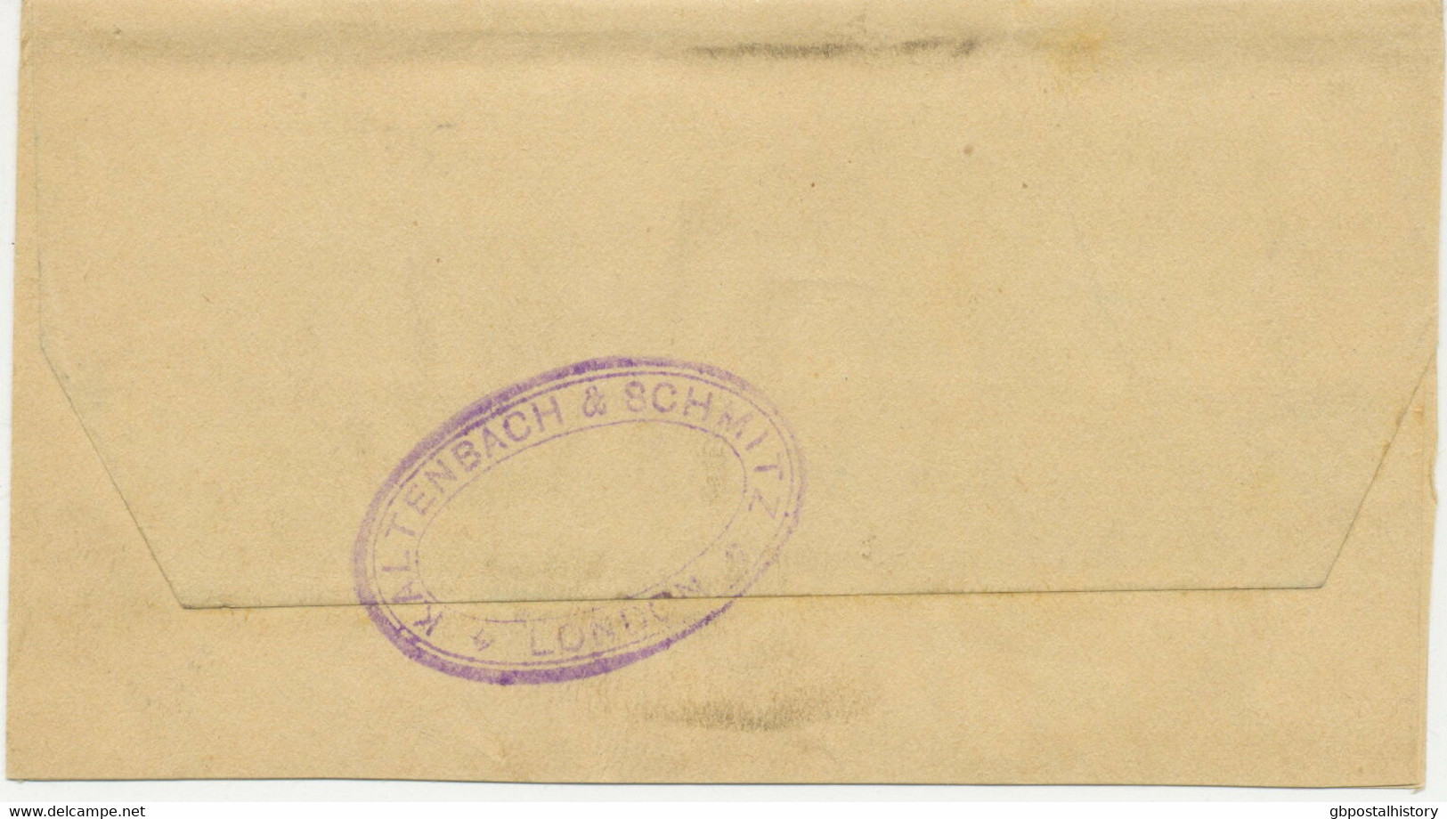 GB 189? QV 1/2 D Wrapper Uprated W 1/2 D Jubilee From LONDON "FB" To SINGAPORE - Covers & Documents