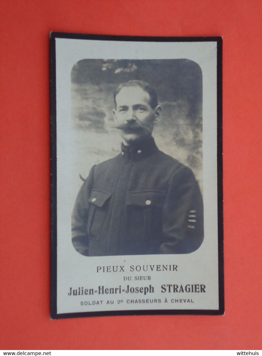 Oorlogsslachtoffer Julien Stragier Né à Dranoutre 1879  Décédé à L'Hopital De Bruges 1919    (2scans) - Religion & Esotericism