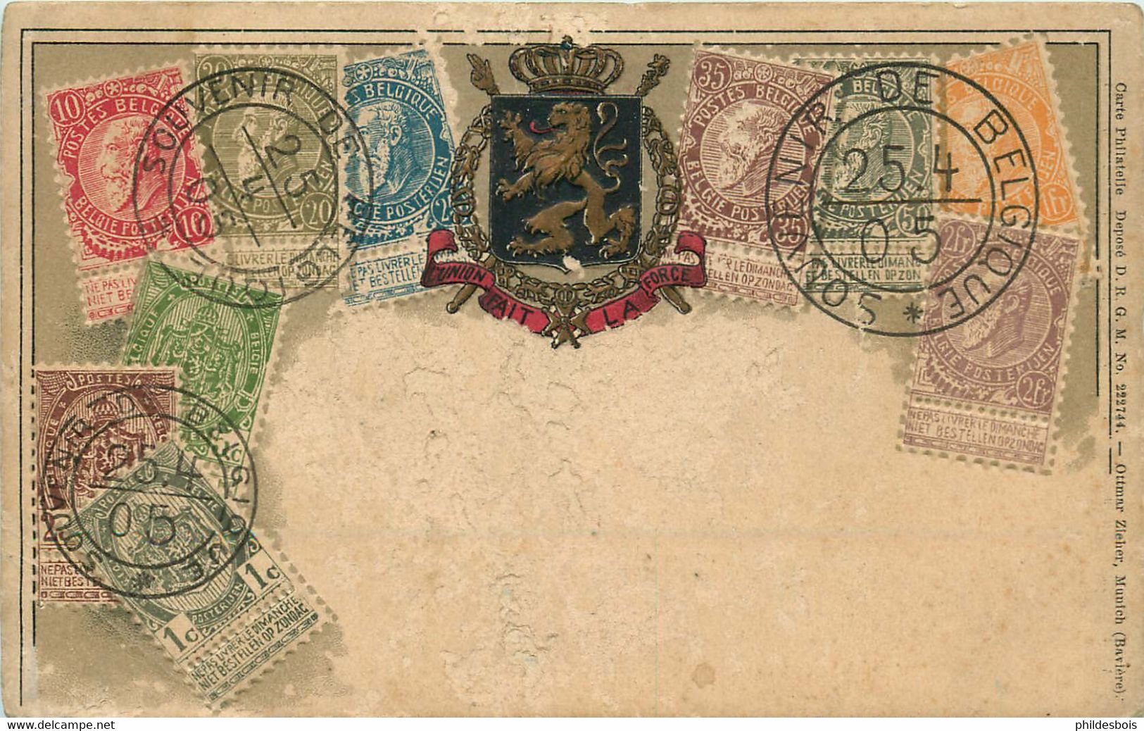 BELGIQUE  Représentation De Timbres - Stamps (pictures)
