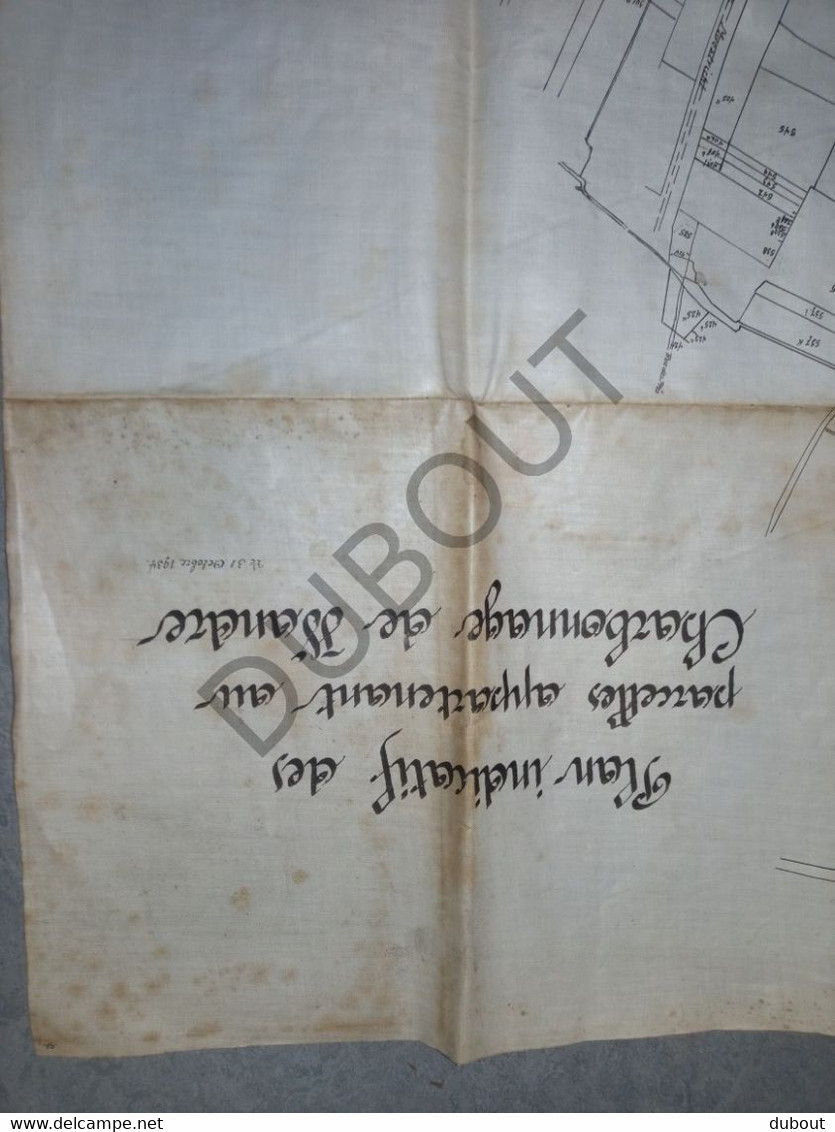 WANDRE - Plan Manuscrit 1934 - Parcelles Appartenant Au Charbonnage De Wandre  (V22) - Topographical Maps