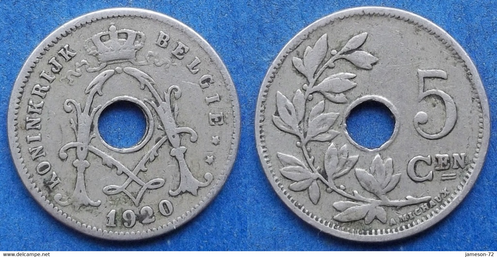 BELGIUM - 5 Centimes 1920 Dutch KM# 67 Albert I (1909-1934) - Edelweiss Coins - Ohne Zuordnung