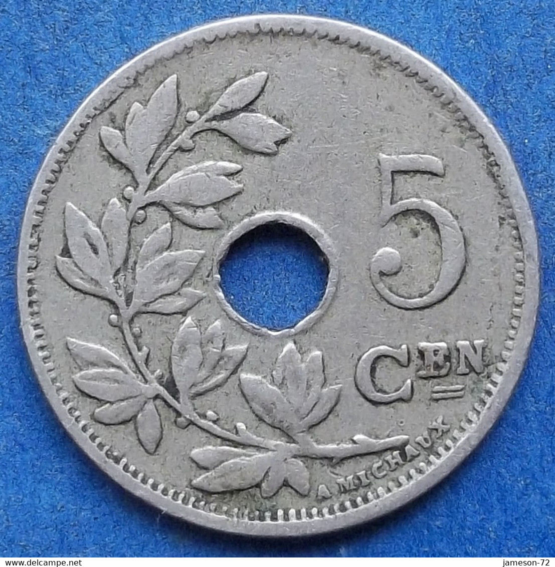 BELGIUM - 5 Centimes 1920 Dutch KM# 67 Albert I (1909-1934) - Edelweiss Coins - Zonder Classificatie