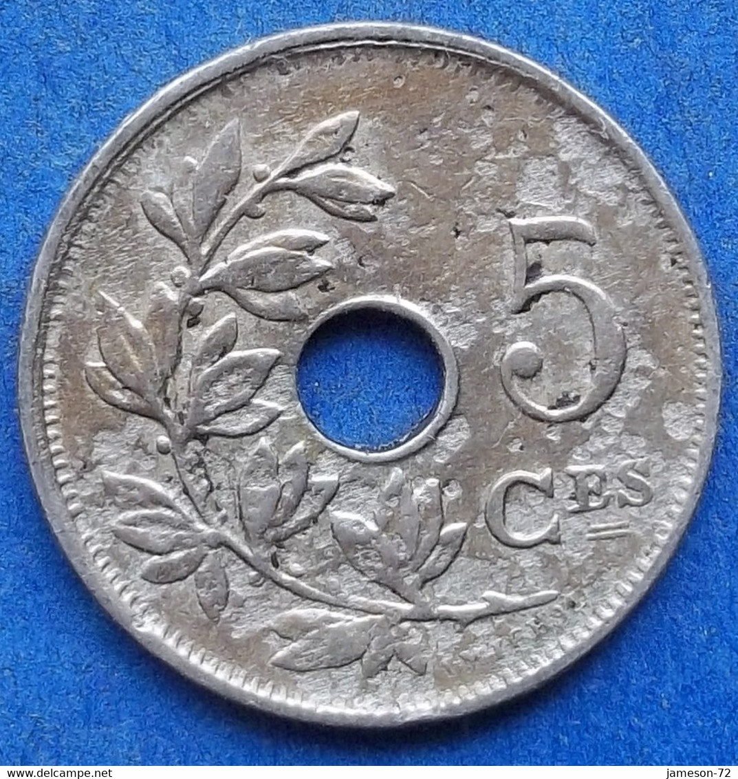 BELGIUM - 5 Centimes 1923 French KM# 66 Albert I (1909-1934) - Edelweiss Coins - Zonder Classificatie