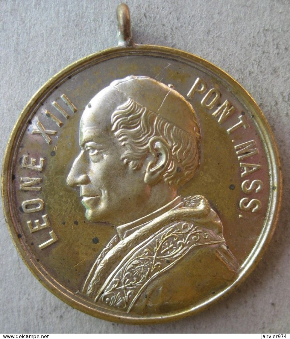 Médaille Papale Leon XIII – Leo XIII, Jubilé Des Saints Apôtres 1886 - Monarquía/ Nobleza