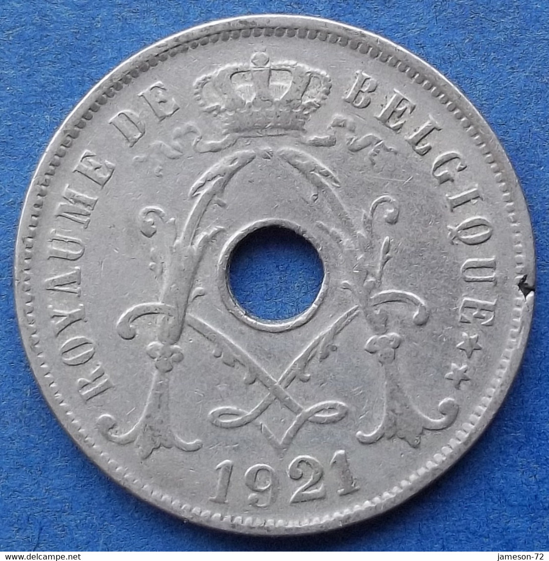 BELGIUM - 25 Centimes 1921 French KM# 68.1 Albert I (1909-34) - Edelweiss Coins - Unclassified