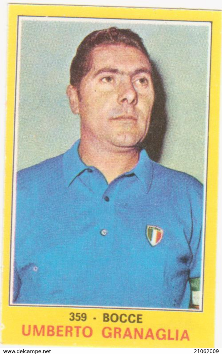359 UMBERTO GRANAGLIA - BOCCE - CAMPIONI DELLO SPORT PANINI 1970-71 - Bowls - Pétanque
