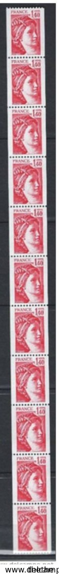 FRANCE - Roulette  1.40 Sabine , Rouge  N° 290 - Roulettes