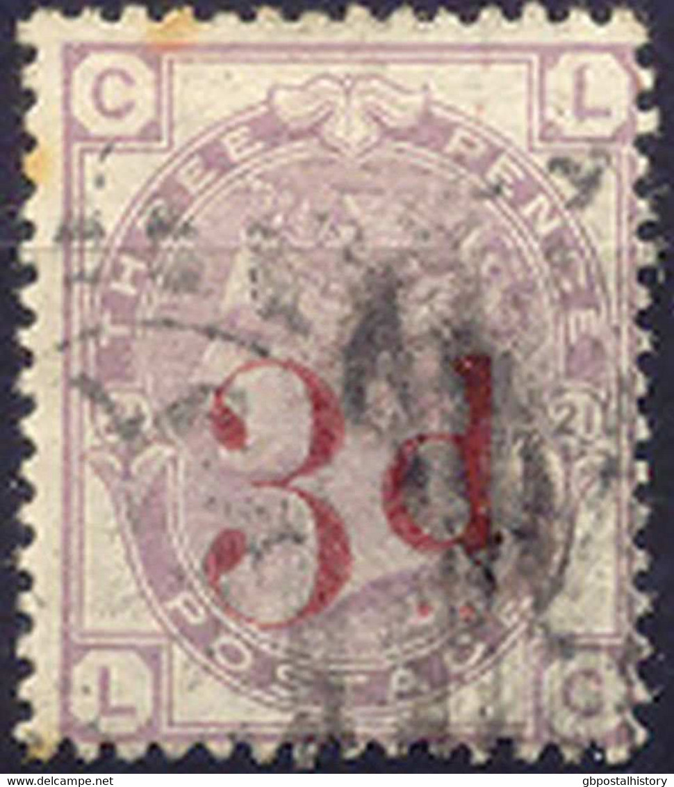 GB 1883 QV Provisional Issue 3 D On 3 D And 6 D On 6 D Fine Average Used - Usados