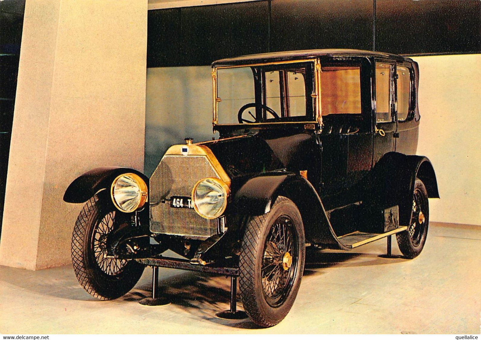 02427 "TORINO - MUSEO DELL'AUTOMOBILE - CARLO BISCARETTI DI RUFFIA - LANCIA THETA 1913" AUTO. CART NON SPED - Museums