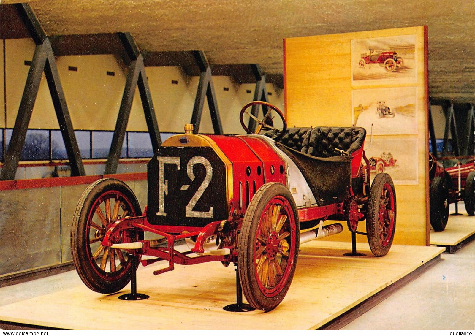 02428 "TORINO - MUSEO DELL'AUTOMOBILE - CARLO BISCARETTI DI RUFFIA - FIAT GRAND PRIX 1907" AUTO. CART NON SPED - Museos