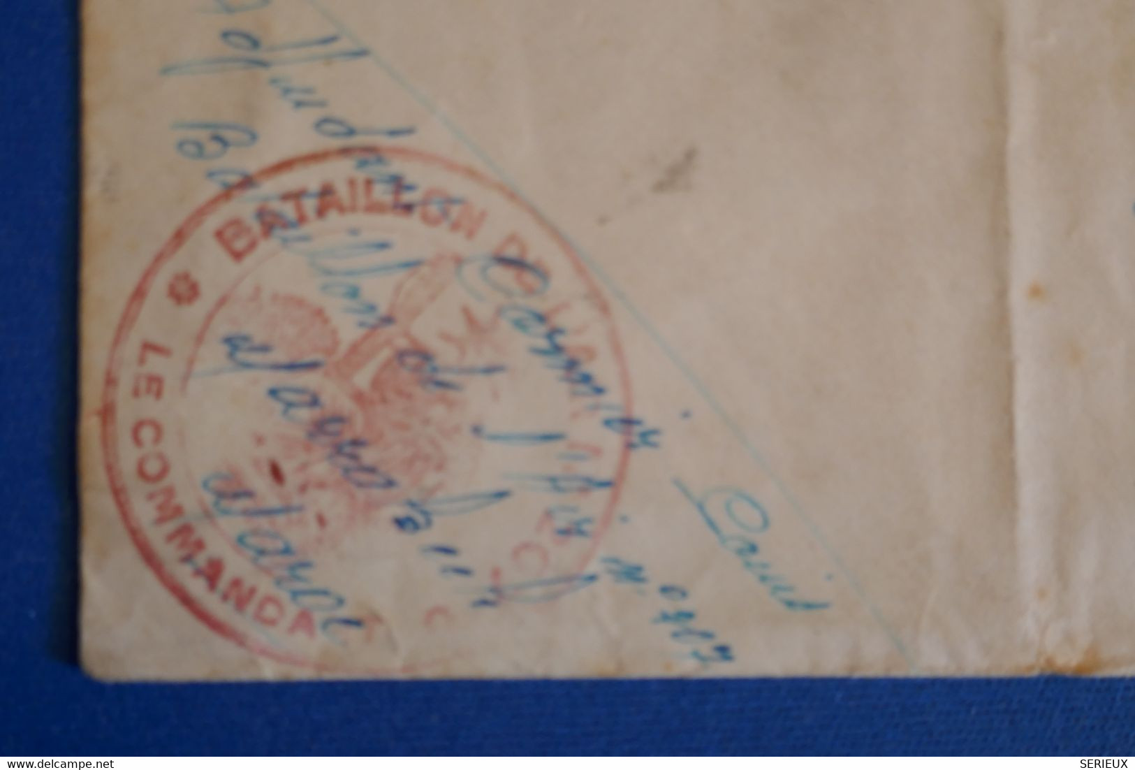 L26 MAROC BELLE LETTRE RARE 1938 MARAKKECH BATAILLON RENVOYEE EN MAI 1939 POUR PARIS + AFFRANCHISSEMENT INTERESSANT - Cartas & Documentos