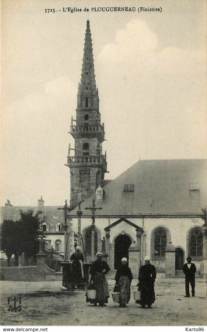 Plouguerneau * Place De L'église Du Village * Le Puits * Coiffe - Plouguerneau