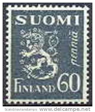 Finland 1930 60p Grijs Leeuwen Type II PF-MNH-NEUF - Nuevos