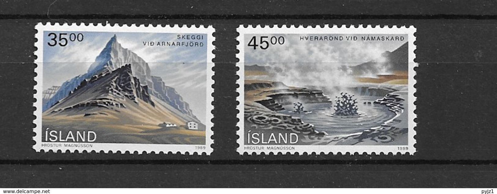 1989 MNH Iceland, Michel 704-5 Postfris** - Unused Stamps