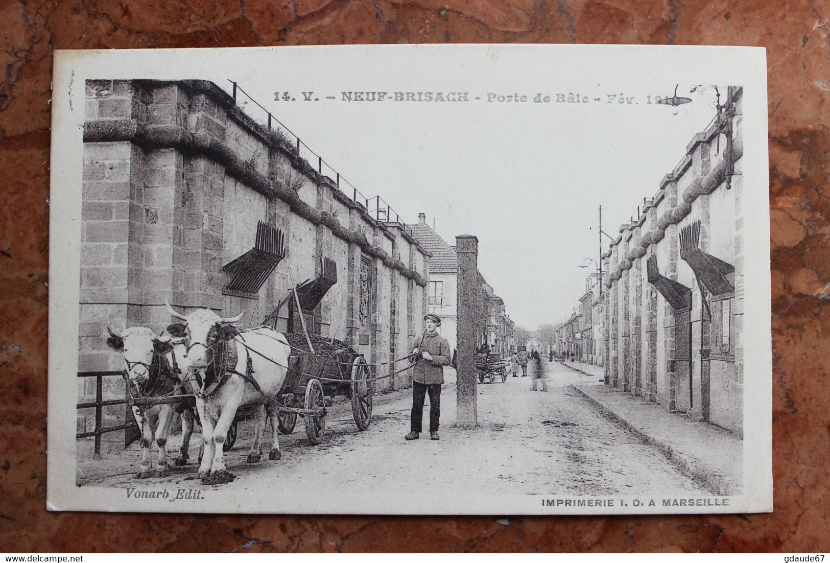 NEUF-BRISACH (68) - PORTE DE BALE - FEV. 1919 - Neuf Brisach