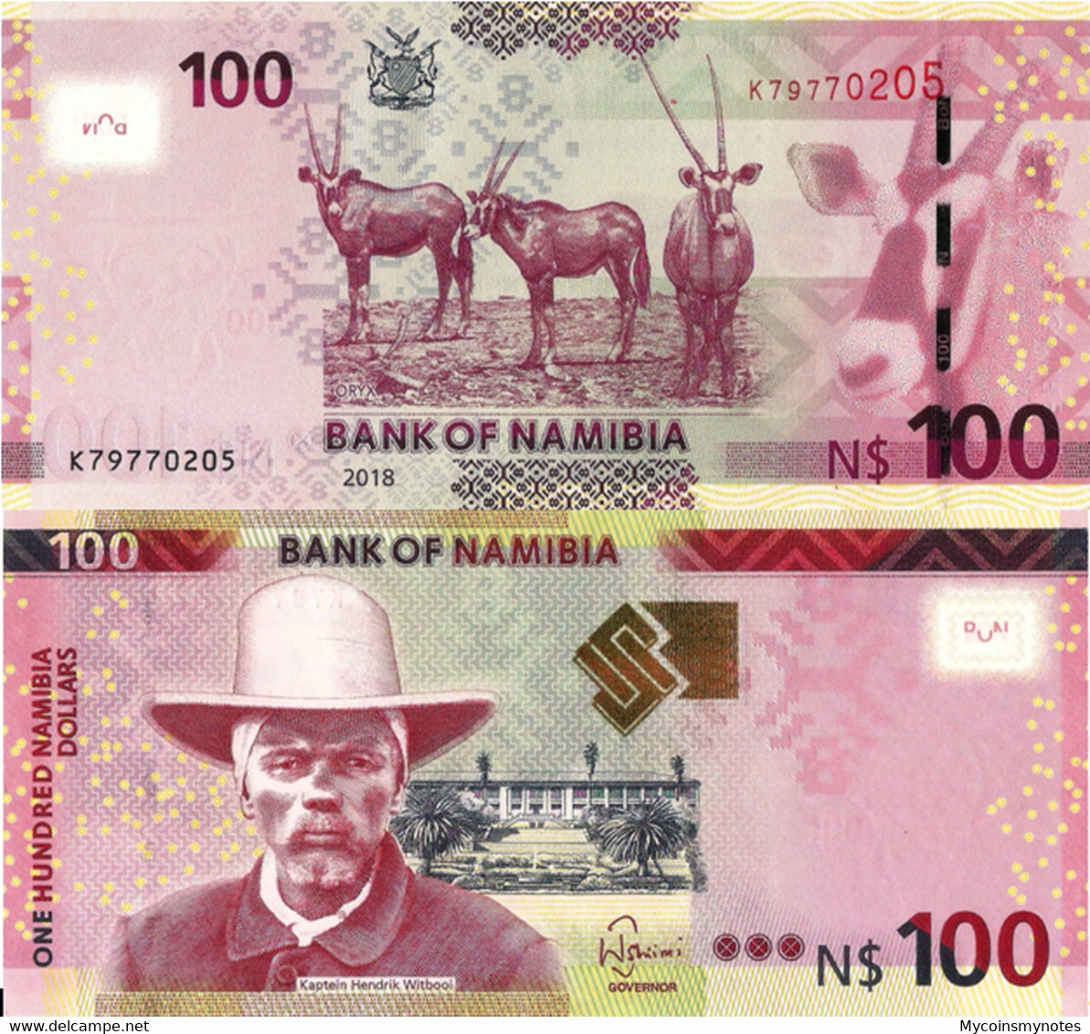 NAMIBIA, 100 DOLLARES, 2012, P14, UNC - Namibie