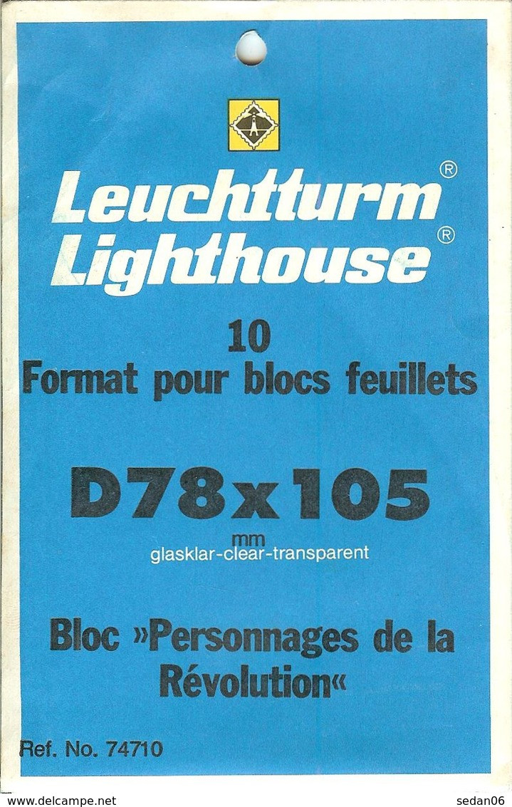 Leuchtturm - Blocs 78x105 Fond Transparent (Réf. 74710) - Postzegelhoes