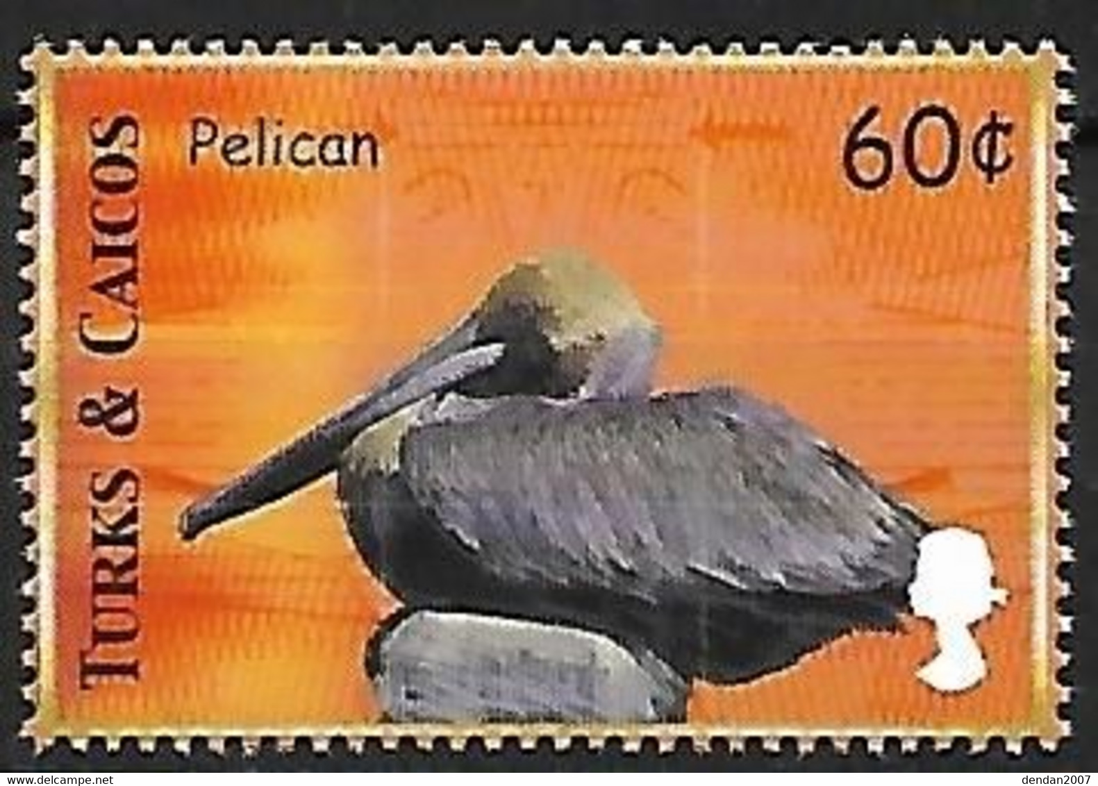 Turks & Caicos - MNH ** 2000 :       Brown Pelican   - Pelecanus Occidentalis - Pélicans