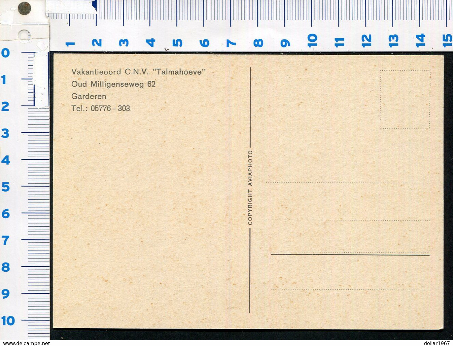 GARDEREN Vakantieoord C.N.V. Talmahoeve Oud Milligenseweg 62  - NOT Used   ,2 Scans For Condition. (Originalscan !! ) - Barneveld