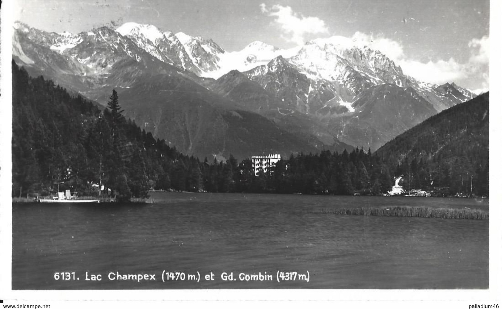 VALAIS  CHAMPEX Le Lac Et Gd Combin - Commune D'Orsières - Sté Graphique Neuchâtel  No 6131  - Circulé Le 19.08.1952 - Orsières