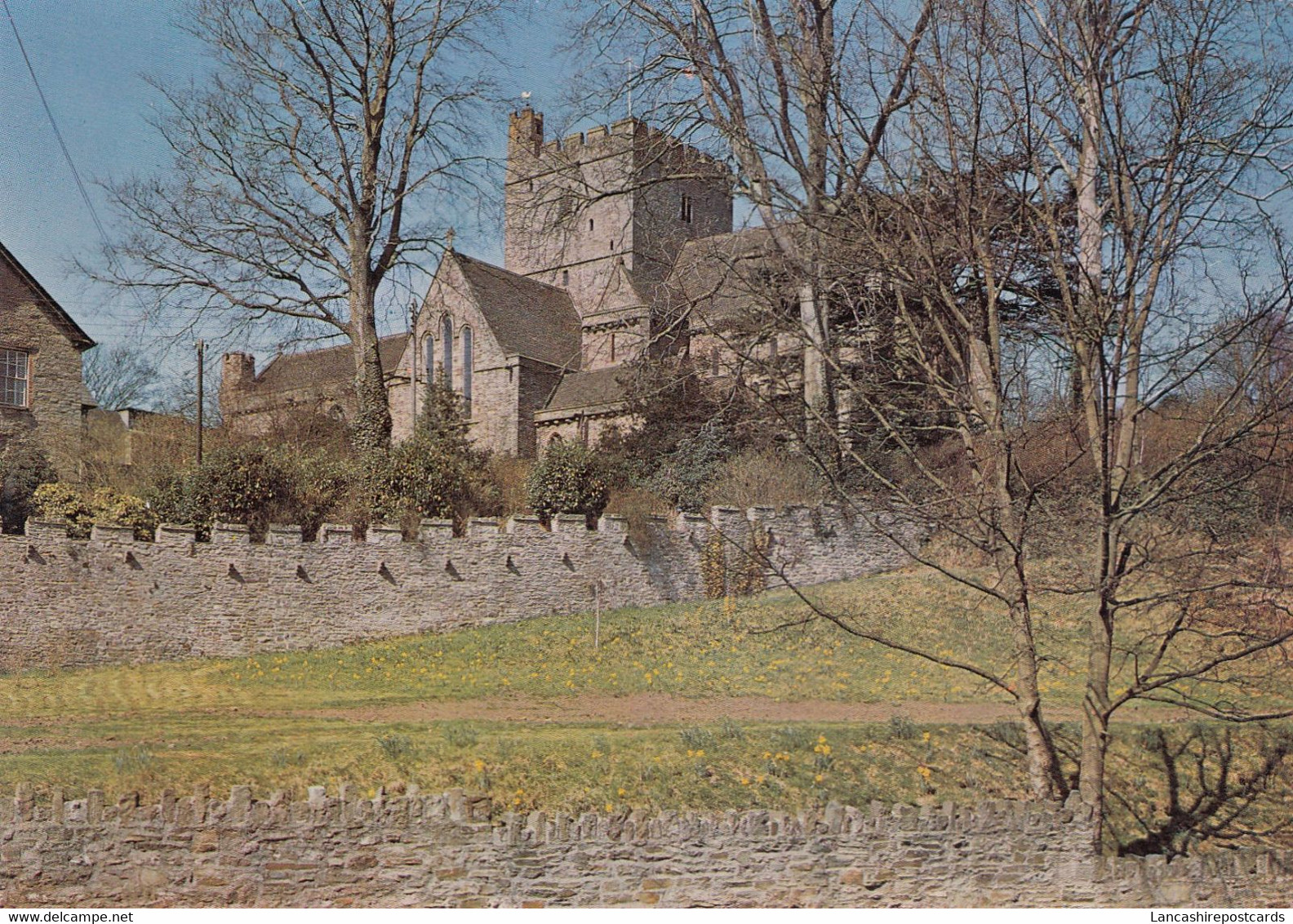 Postcard Brecon Cathedral My Ref B24671 - Breconshire