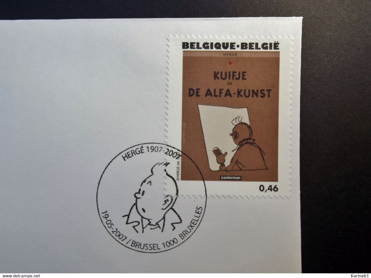 Belgie - Belgique - 2007 - OPB 3636/60 - Verjaardag Hergé - 13 Enveloppes Afgestempeld  19.05.2007 Brussel Bruxelles - Used Stamps