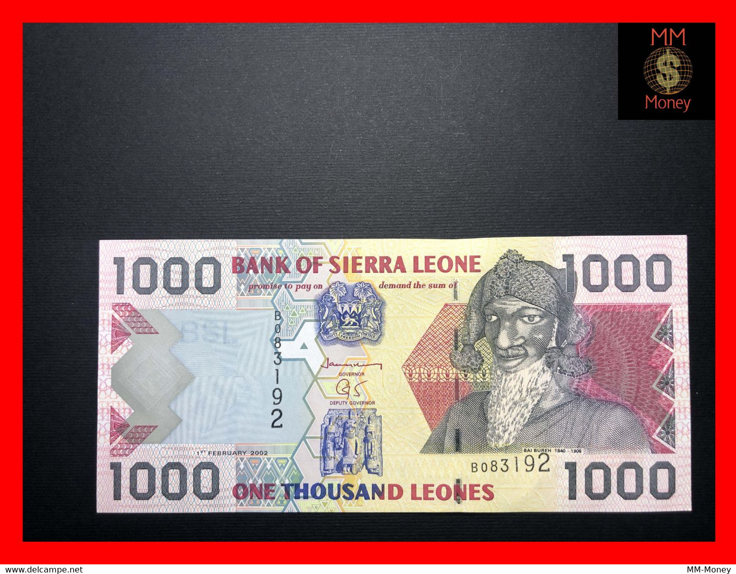 SIERRA LEONE 1.000 1000 Leones  1.2.2002   P. 27   UNC - Sierra Leona