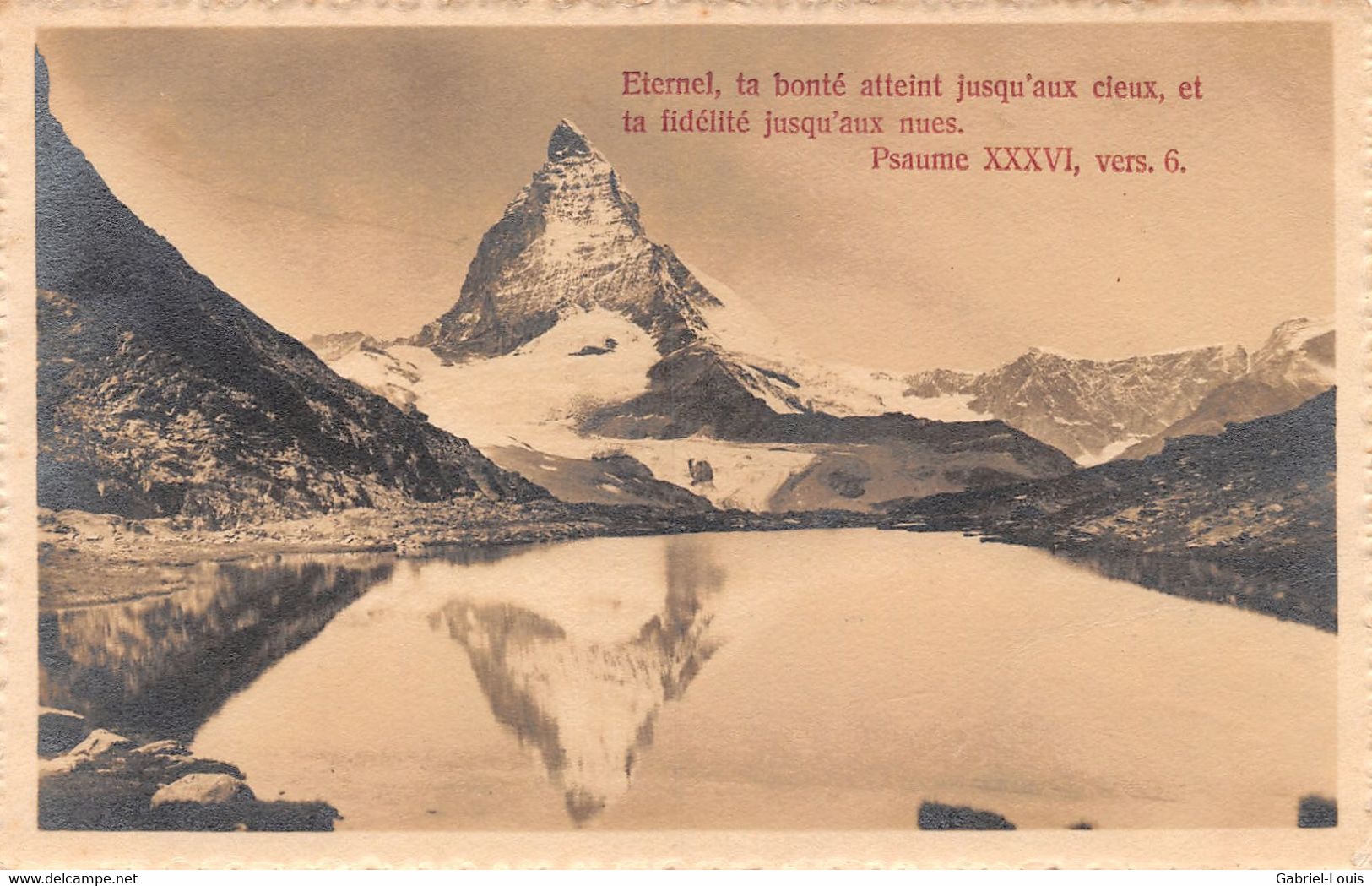 Zermatt - Cervin - Psaume XXXVI, Vers.6 - Zermatt