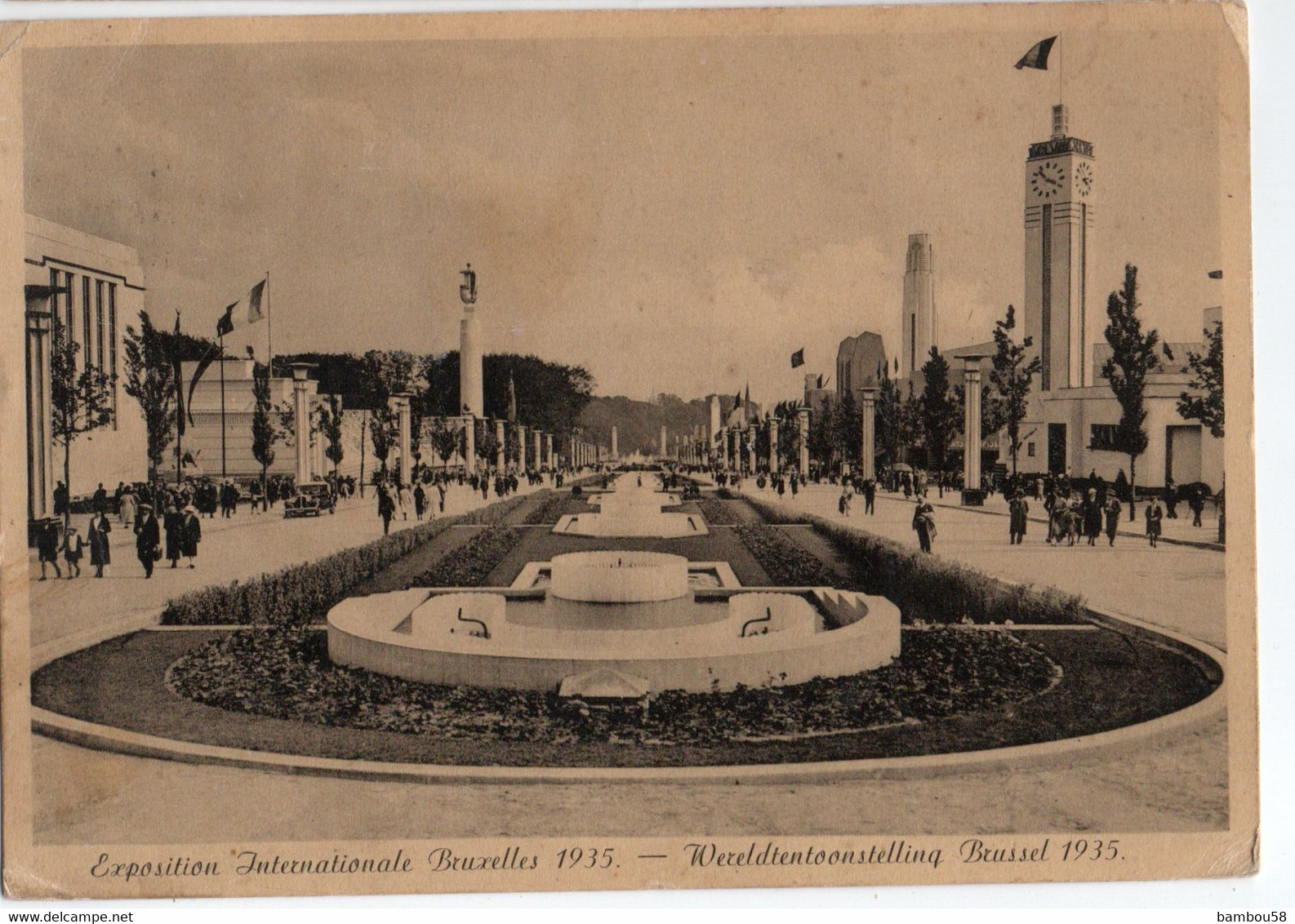 BRUXELLES * BELGIQUE * EXPOSITION UNIVERSELLE 1935 * BOULEVARD DU CENTENAIRE * - Aeronáutica - Aeropuerto