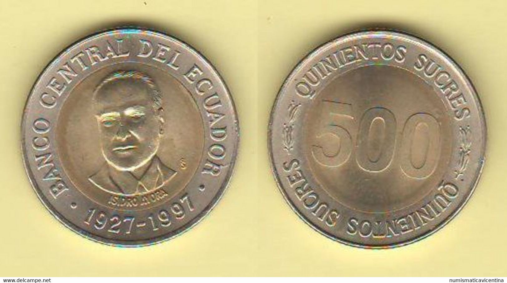 Ecuador 500 Sucres 1997 Bimetallic - Ecuador