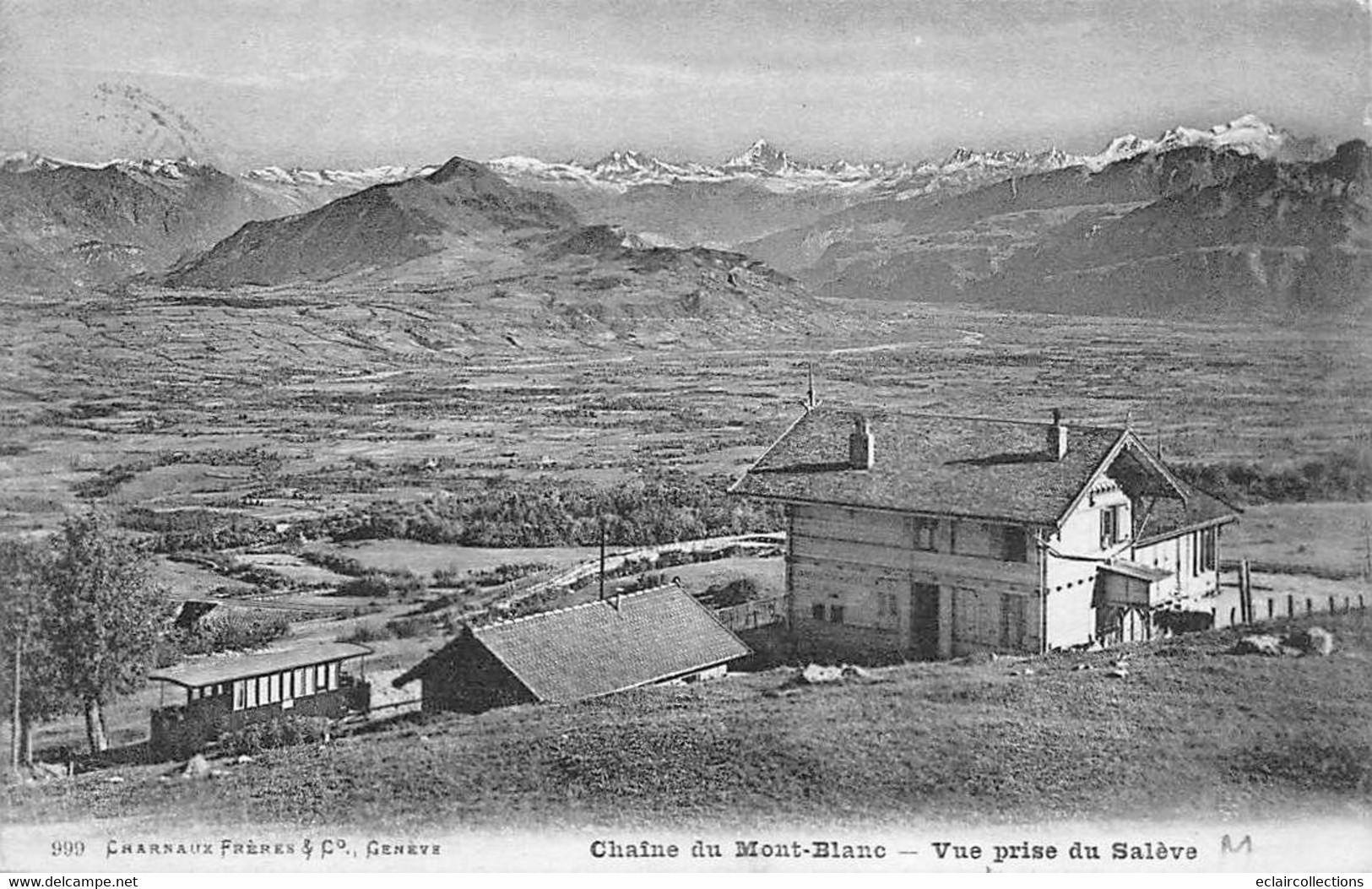 Salève         74           Chaîne Du Mont-Blanc Et Train        (voir Scan) - Other & Unclassified