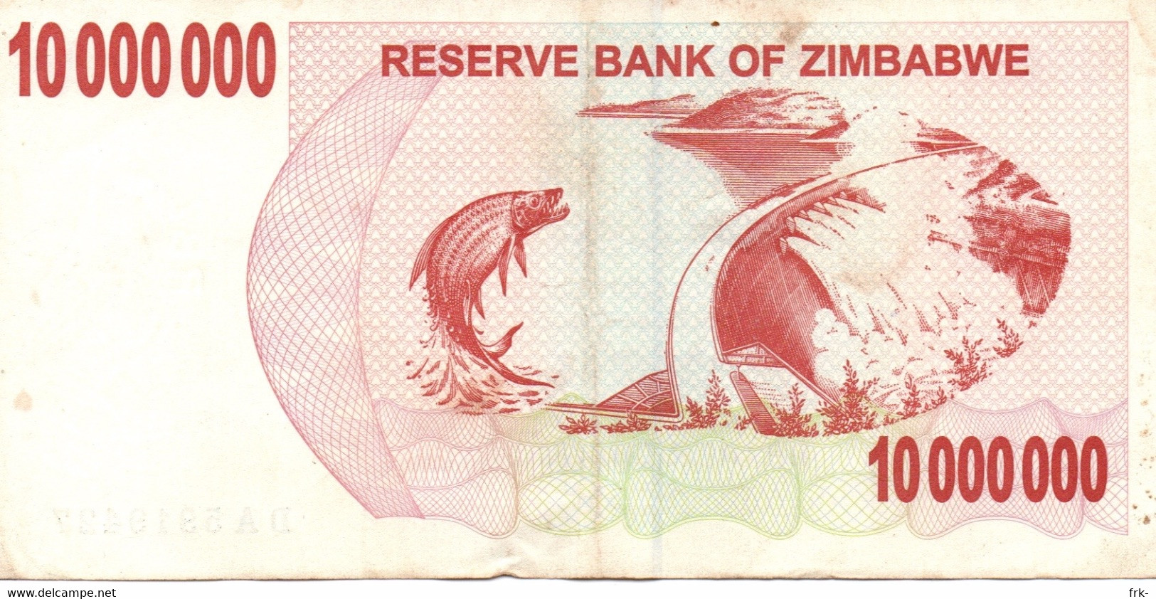 ZIMBABWE 10000000 DOLLARS CIRCULATED - Macao