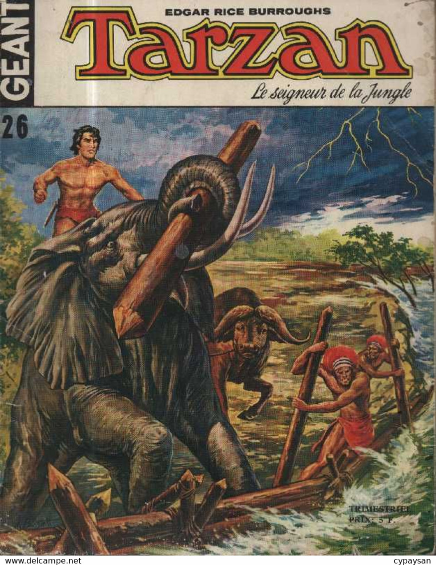TARZAN GEANT N° 26 BE SAGEDITION 11-1975 - Tarzan