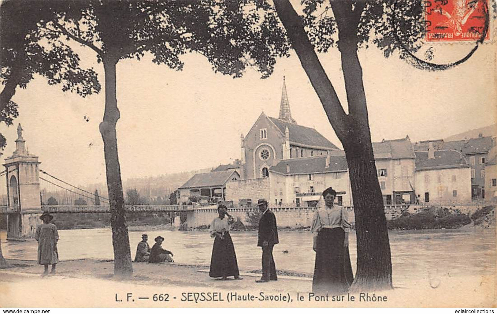 Seyssel         74          Le Pont Sur Le Rhône        N° 662   (voir Scan) - Seyssel