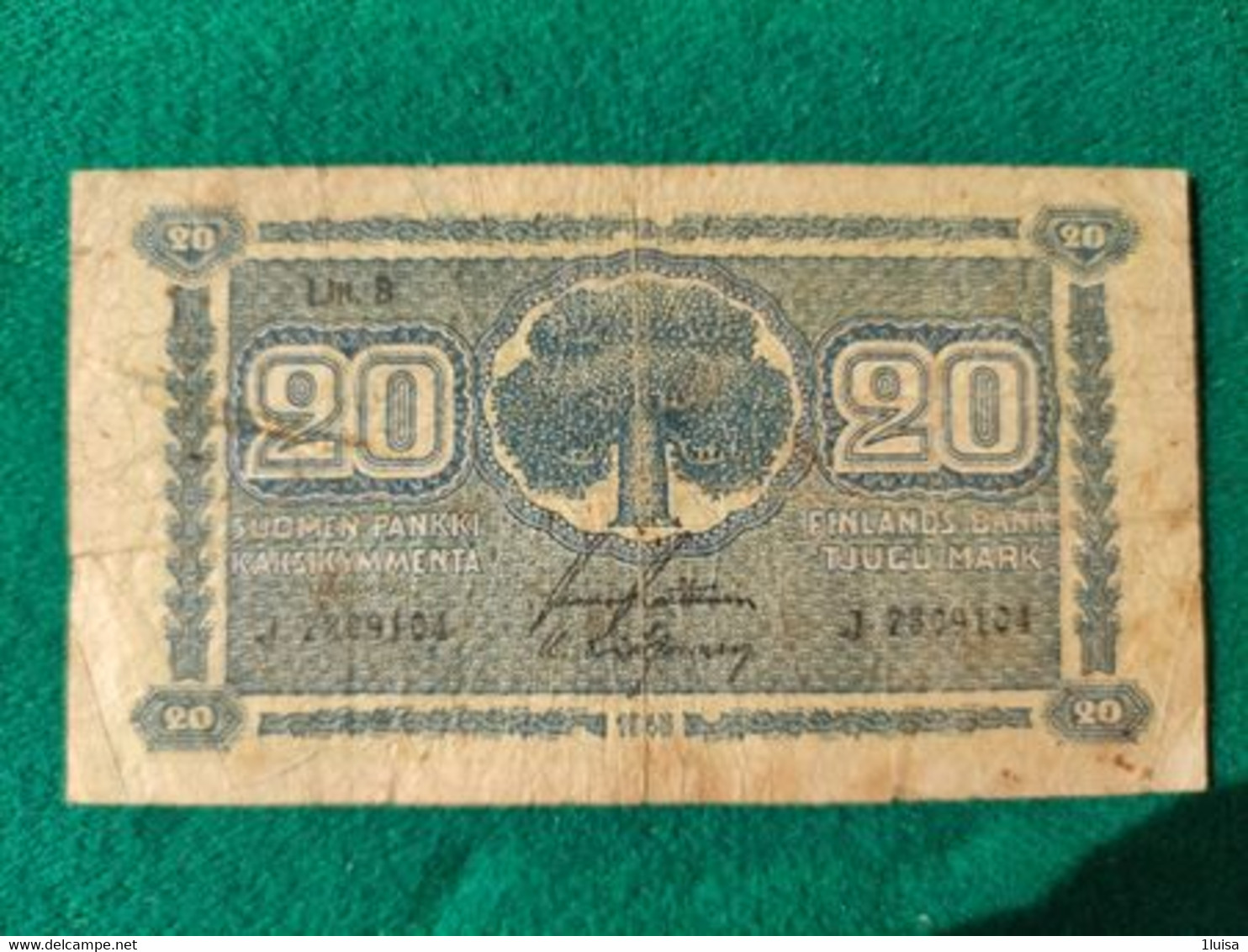 Finlandia 20markkaa 1945 - Finland