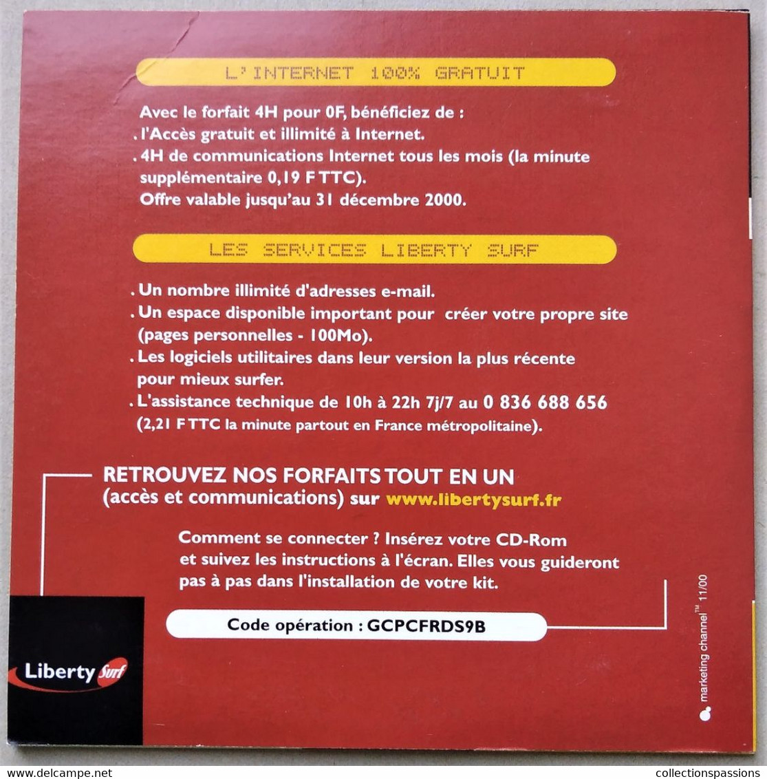 - Pochette CD ROM De Connexion Internet - LIBERTY SURF - Géant - - Internetanschluss-Sets