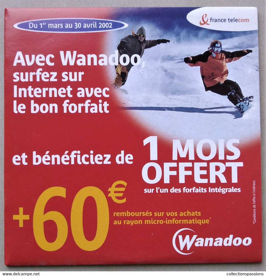 - Pochette CD ROM De Connexion Internet - WANADOO - - Kit De Conección A Internet