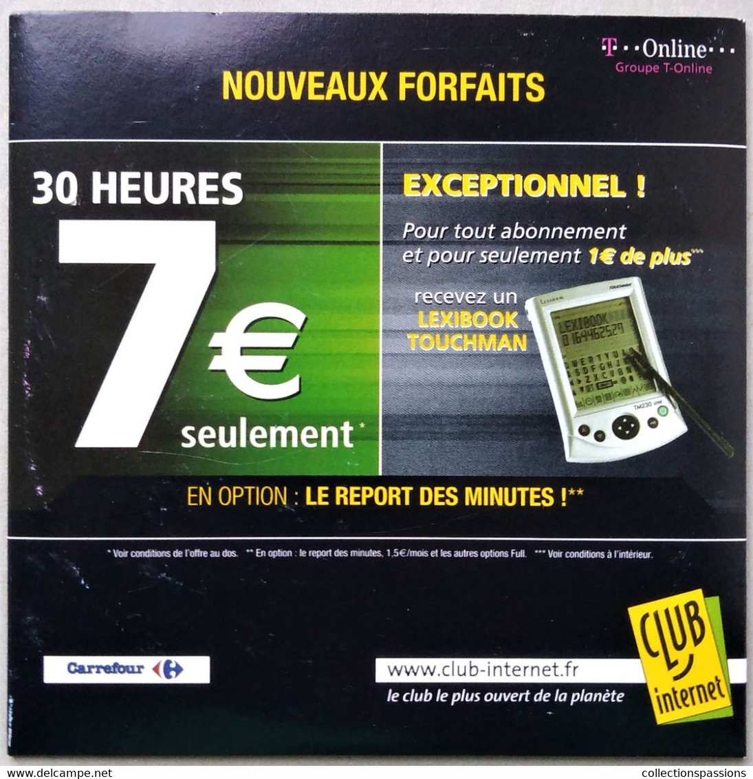 - Pochette CD ROM De Connexion Internet  - CLUB INTERNET - Carrefour - - Internetaansluiting