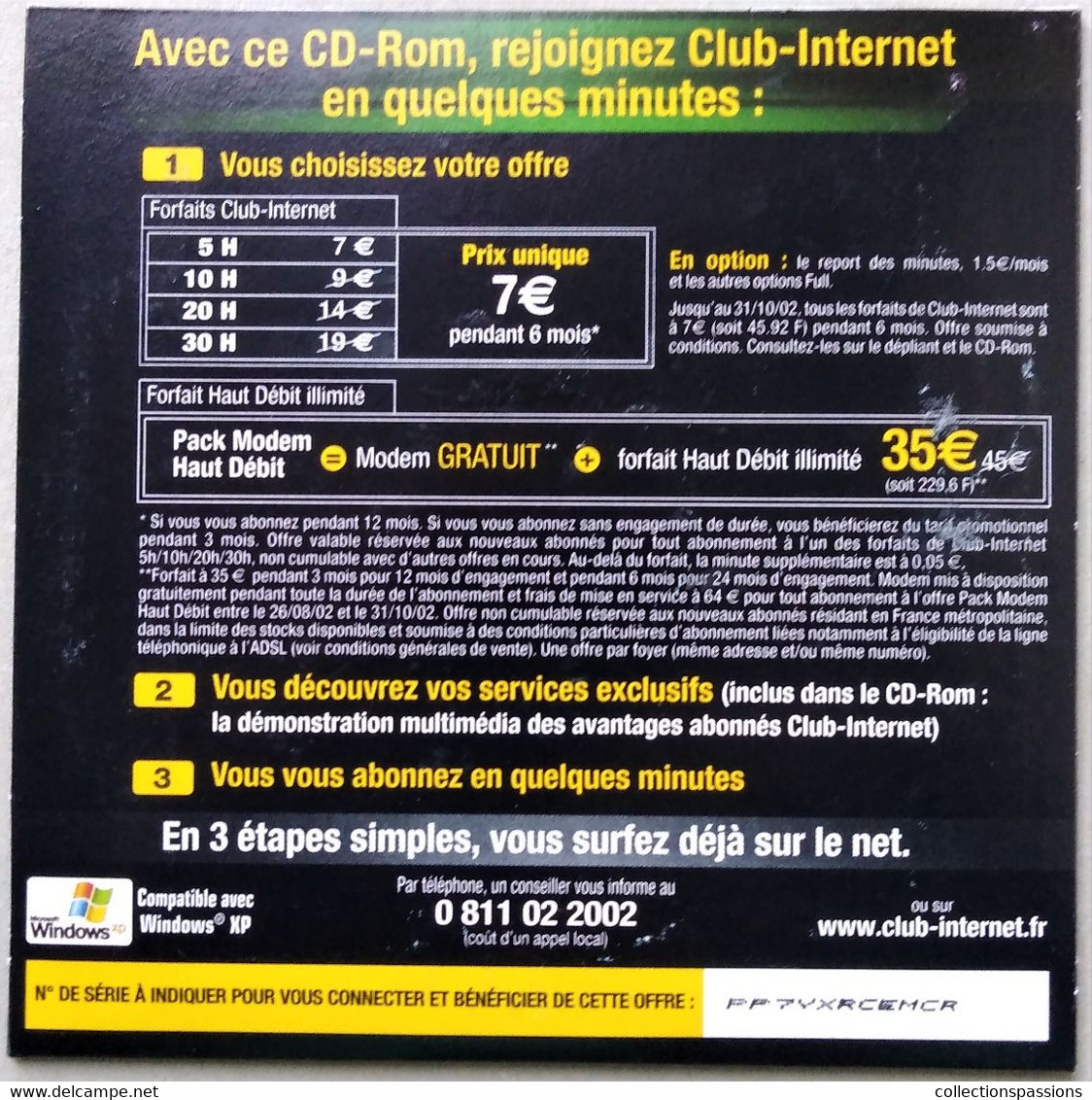 - Pochette CD ROM De Connexion Internet  - CLUB INTERNET - Carrefour - - Internetanschluss-Sets