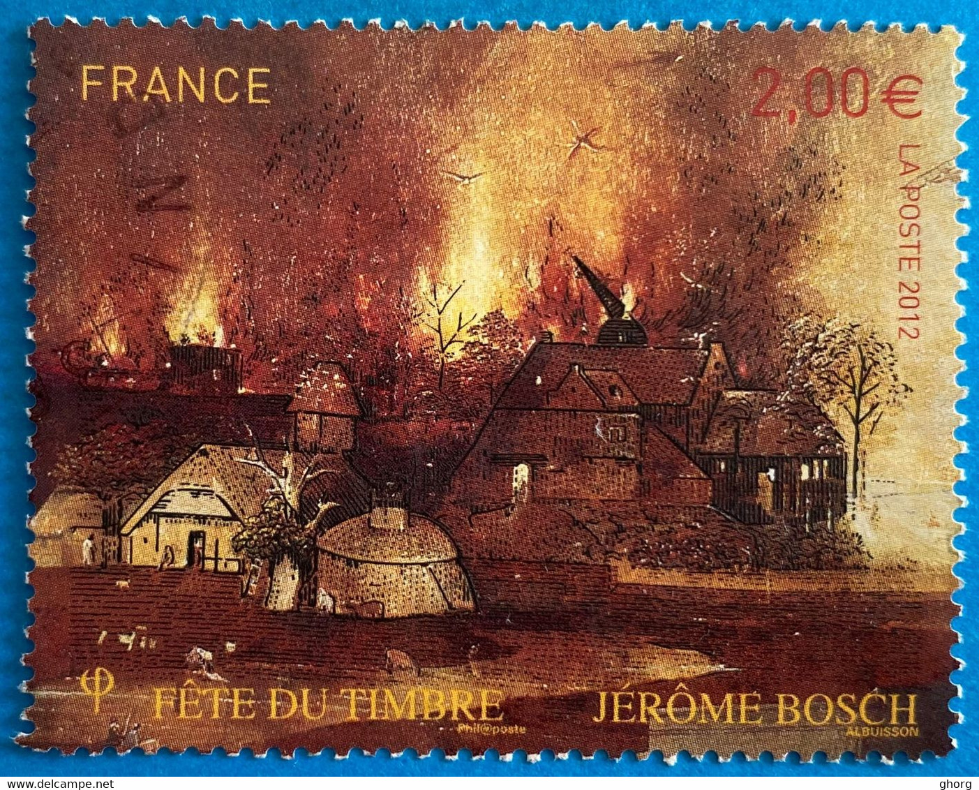 France 2012 : Fête Du Timbre. Jérôme Bosch, Peintre Néerlandais N° 4689 Oblitéré - Used Stamps