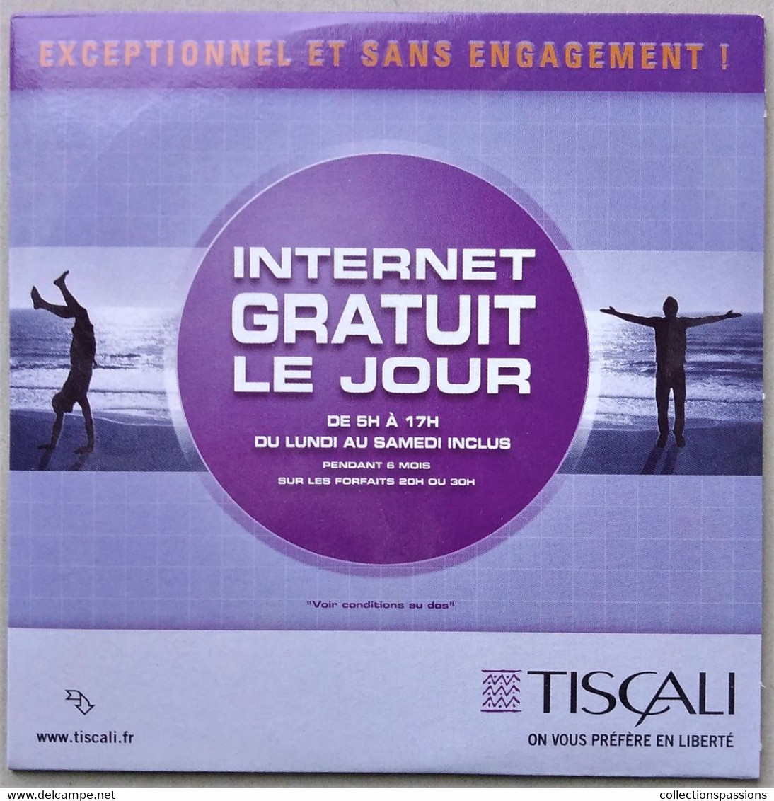 - Pochette CD ROM De Connexion Internet - TISCALI - - Internetaansluiting
