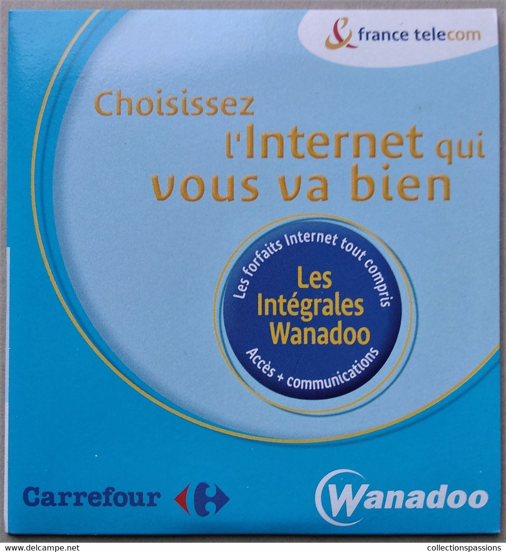 - Pochette CD ROM De Connexion Internet - WANADOO - Carrefour - - Internetaansluiting